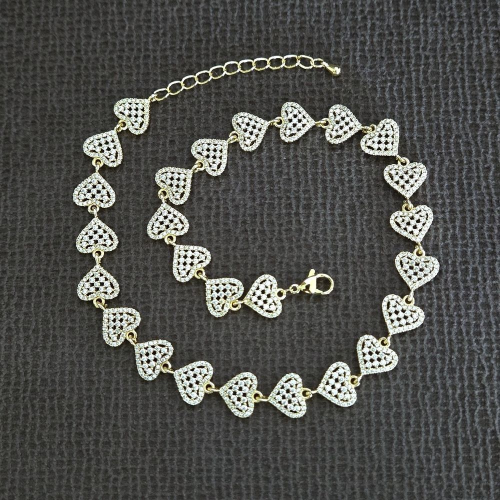 Gemelli👭 "Rebecca" Gold Hearts💛 Necklace - NWT - Picture 10 of 16